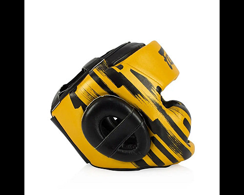 Шолом боксерський закритий Fairtex HG16 розмір XL, жовтий
