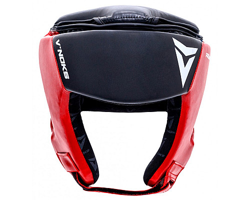 Шолом боксерський VNoks Lotta L/XL, чорно-червоний