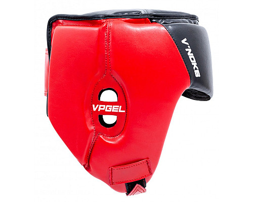 Шолом боксерський VNoks Lotta L/XL, чорно-червоний