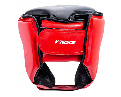 Шолом боксерський VNoks Lotta L/XL, чорно-червоний