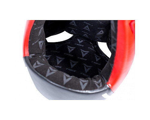 Шолом боксерський VNoks Lotta L/XL, чорно-червоний