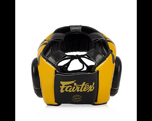 Шолом боксерський закритий Fairtex HG16 розмір M, жовтий