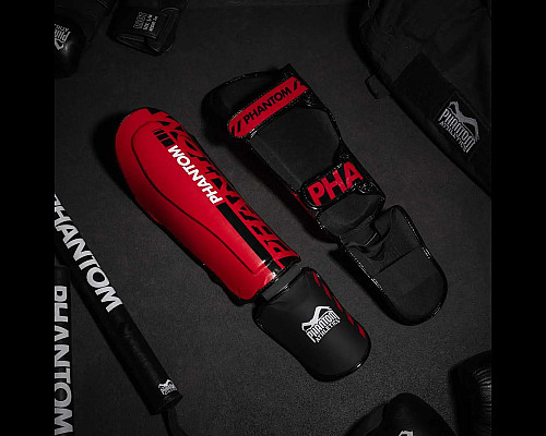 Захист гомілки та стопи Phantom APEX Striking S/M, червоний