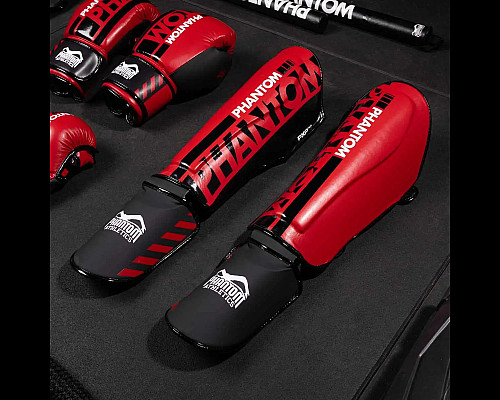 Захист гомілки та стопи Phantom APEX Striking S/M, червоний