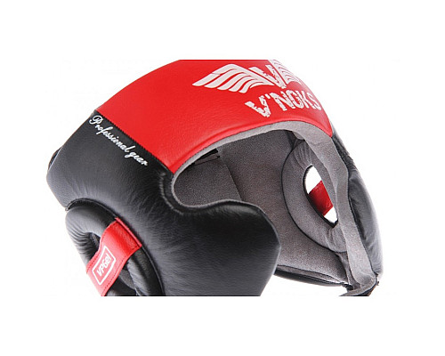Шолом боксерський VNoks Potente XL, чорно-червоний
