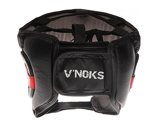 Шолом боксерський VNoks Potente XL, чорно-червоний