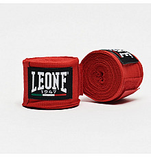 Бинти для боксу Leone 500002 4,5 м, червоні