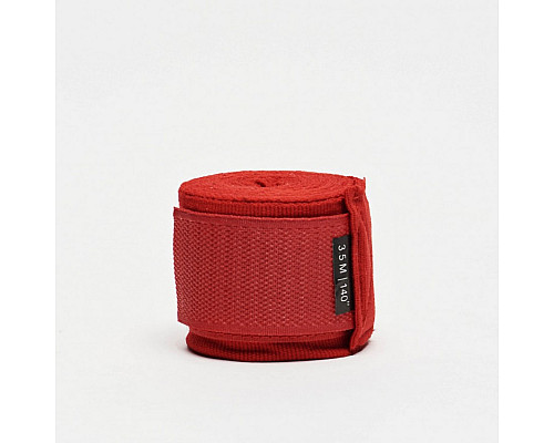 Бинти для боксу Leone 500002 4,5 м, червоні