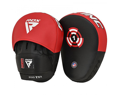 Лапи боксерські RDX T1, чорно-червоні