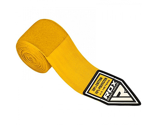 Бинти для боксу RDX 10406 Fibra 4.5 м, жовті