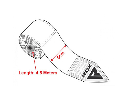 Бинти для боксу RDX 10406 Fibra 4.5 м, жовті