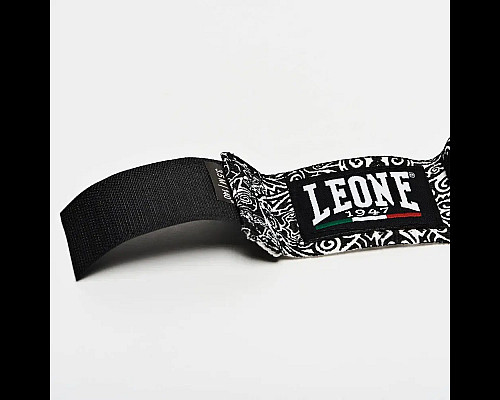 Бинти для боксу Leone AB705 3,5 м, чорно-білі