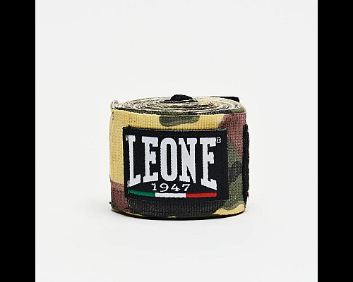 Бинти для боксу Leone AB705 3,5 м, зелений камуфляж