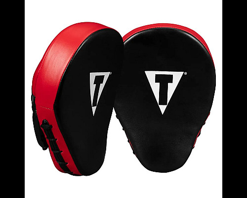 Лапи боксерські TITLE Classic Charge чорно-червоні
