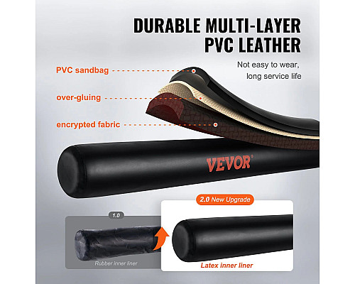 Боксерський гриф настінний VEVOR, чорний