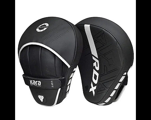 Лапи боксерські RDX F6 KARA Matte чорно-білі