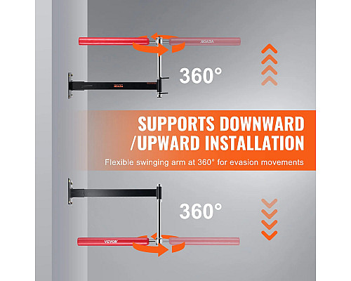 Настінний боксерський гриф VEVOR, чорно-червоний