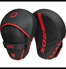 Лапи боксерські RDX F6 KARA Matte чорно-червоні