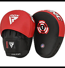 Лапи боксерські RDX T1 Curved червоно-чорні