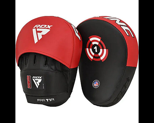 Лапи боксерські RDX T1 Curved червоно-чорні