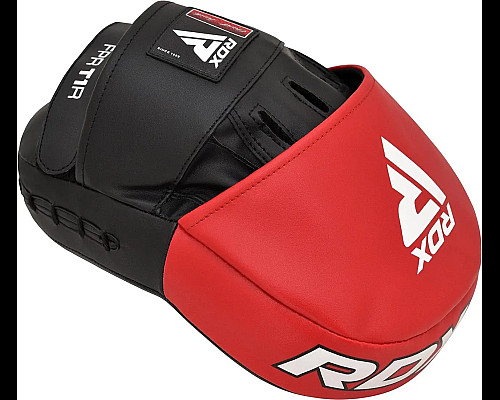 Лапи боксерські RDX T1 Curved червоно-чорні