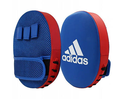 Дитячий боксерський набір ADIDAS лапи та рукавички 8 унцій, синьо-червоний
