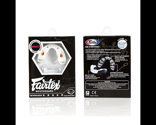 Капа боксерська доросла Fairtex MG3 від 11 років біла