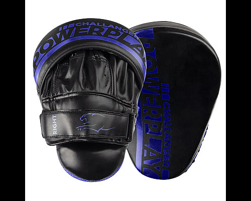 Лапи боксерські PowerPlay 3041 Challanger чорно-сині