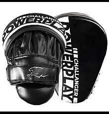 Лапи боксерські PowerPlay 3041 Challanger чорно-білі