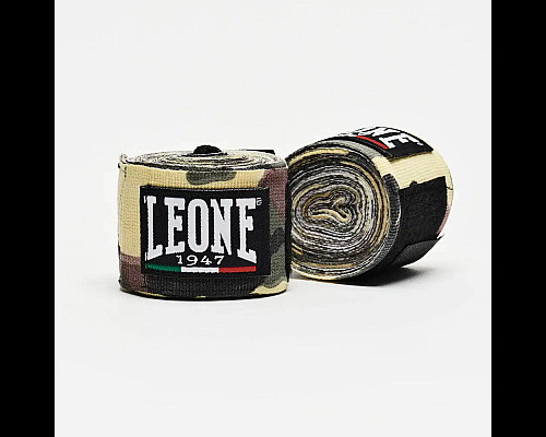 Бинти для боксу Leone AB705 4,5 м, зелений камуфляж