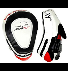 Лапи боксерські PowerPlay 3042 чорно-білі