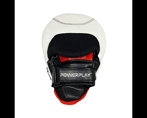 Лапи боксерські PowerPlay 3042 чорно-білі