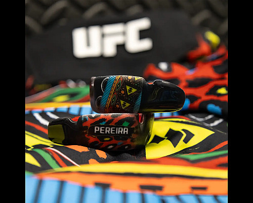 Капа боксерська доросла OPRO UFC Collection Alex Pereira від 11 років, чорна
