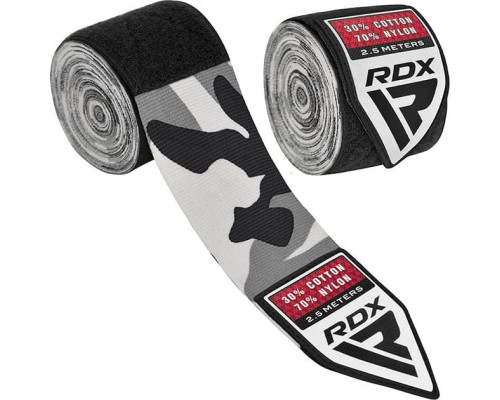Бинти RDX HAND WRAPS 2,5 м, чорно-сірі