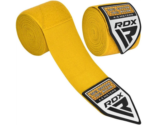 Бинти RDX HAND WRAPS 4,5 м, жовті