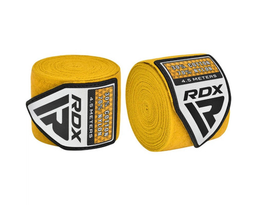 Бинти RDX HAND WRAPS 4,5 м, жовті