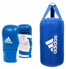 Боксерський набір ADIDAS - рукавиці S/M, груша 10 kg