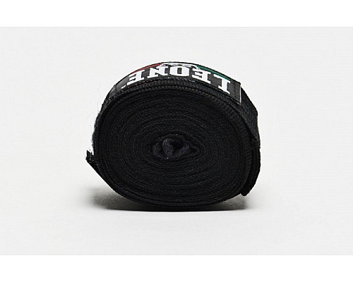 Бинти для боксу Leone 500001 4,5 м, чорні