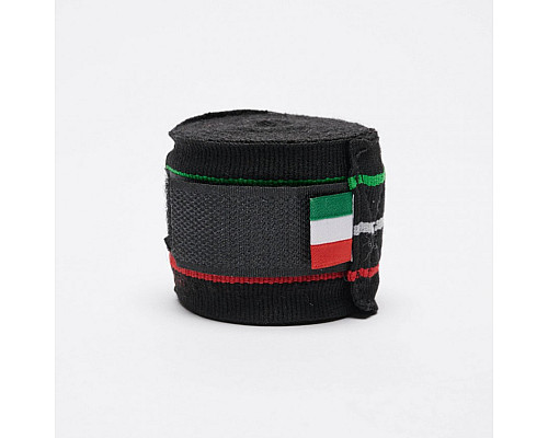 Бинти для боксу Leone 500187  Flag 3,5 м, чорні