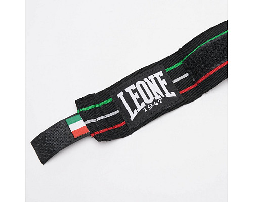 Бинти для боксу Leone 500187  Flag 3,5 м, чорні