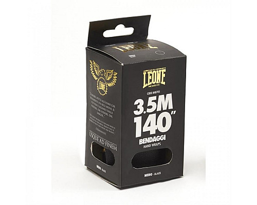 Бинти для боксу Leone 500082 Legionarivs 3,5 м, чорні
