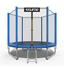 Батут Atleto 42400454 з зовнішньою сіткою 183 см синій