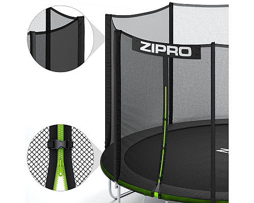 Садовий батут Zipro Jump Pro із зовнішньою сіткою 8 футів 252 см Садовий батут Zipro Jump Pro із зовнішньою сіткою 8 футів 252 см