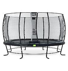 Батут з захисною сіткою EXIT Elegant 427 см, чорний