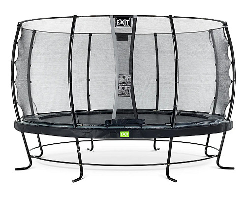 Батут з захисною сіткою EXIT Elegant 427 см, чорний
