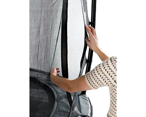 Батут з захисною сіткою EXIT Elegant 427 см, чорний