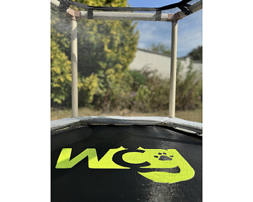Батут WCG Hexi S з внутрішньою сіткою 122 см чорно-білий Батут WCG Hexi S з внутрішньою сіткою 122 см чорно-білий
