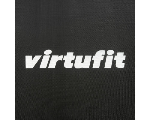 Батут VIRTUFIT PREMIUM звнутрішньою сіткою 251 см чорний