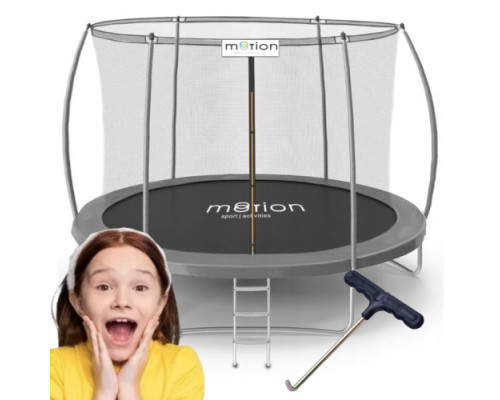 Батут Jumi Motion Sport Line Premium з внутрішньою сіткою 10 футів 305 см сірий Батут Jumi Motion Sport Line Premium з внутрішньою сіткою 10 футів 305 см сірий