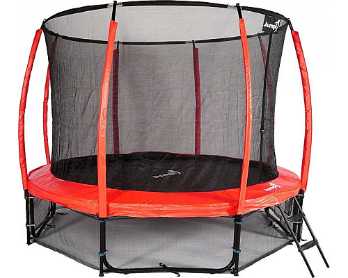 Батут Jumpi Maxy Comfort Plus з внутрішньою сіткою 12,5 футів 374 см червоний
